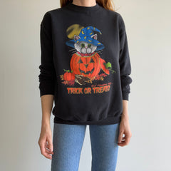 1990s Halloween Cat Sweatshirt - Oh My!