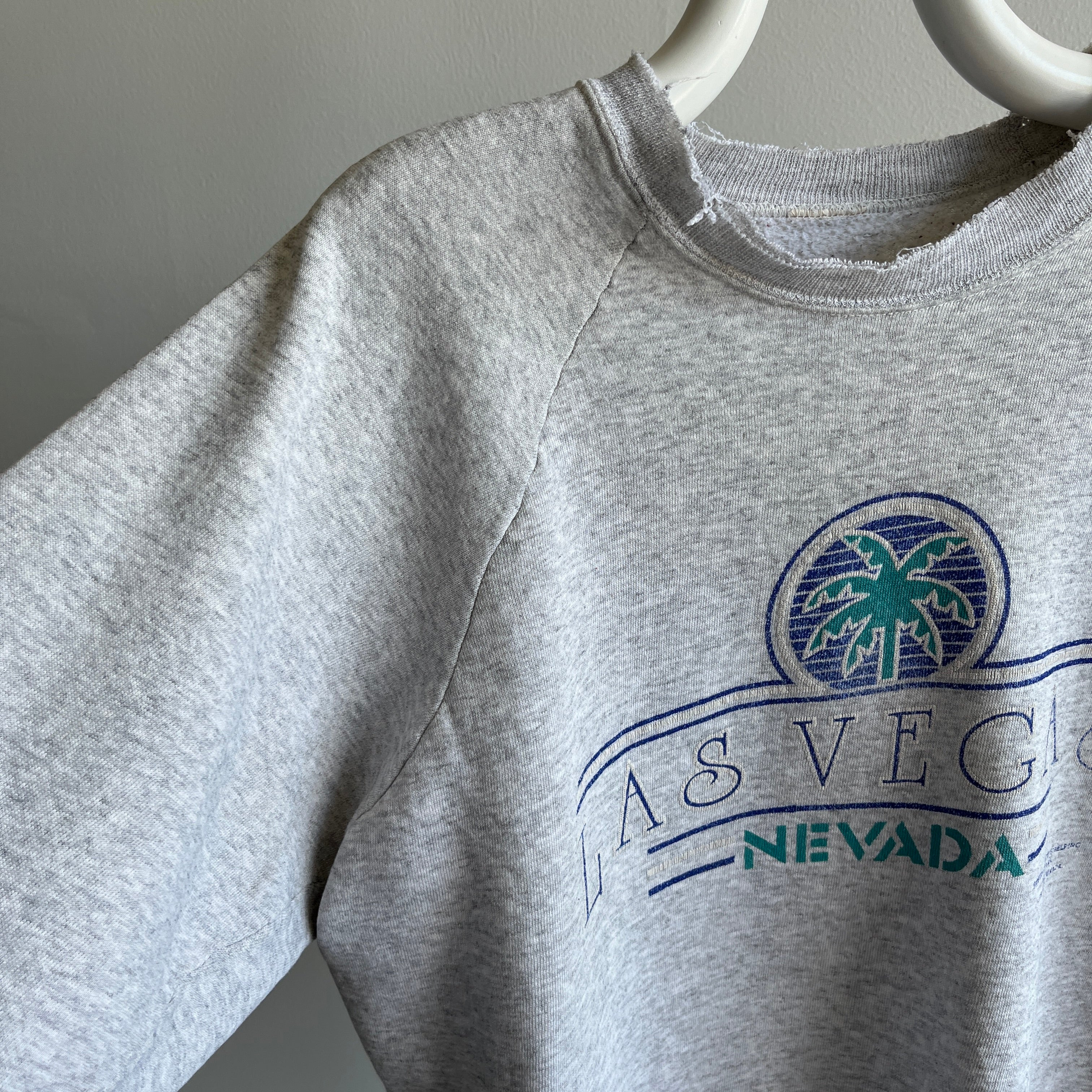 1980s Tattered and Torn Las Vegas Sweatshirt