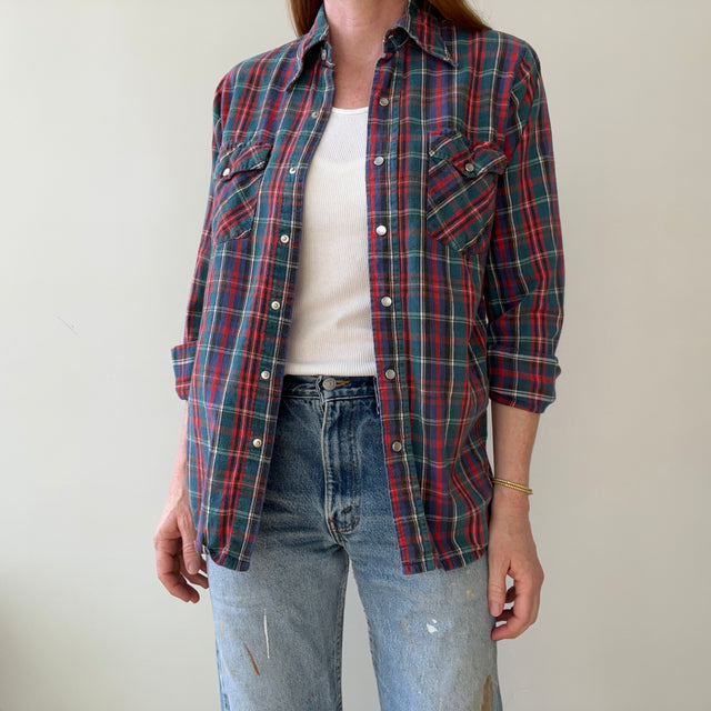 1970s Cotton Snap Front Flannel - So Good