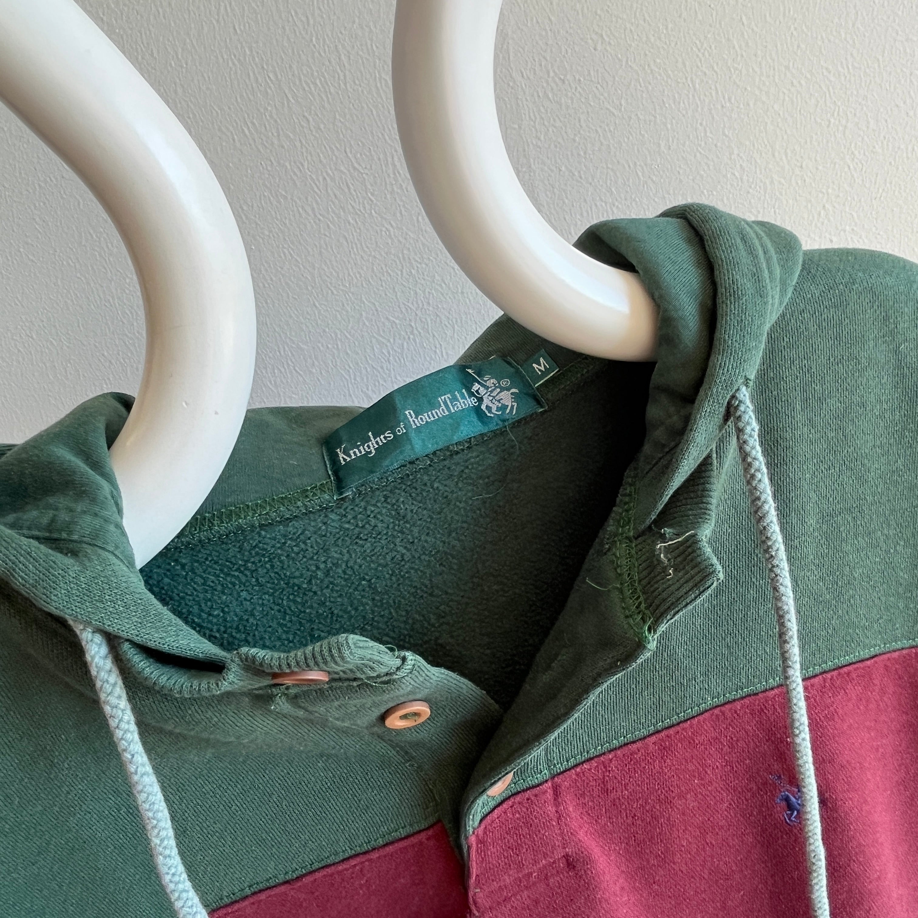 Vintage color block hoodie sale