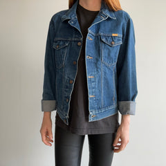 1980s Rustler Denim Jean Jacket - Dark Wash