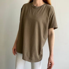 1980s Army Brown Cotton T-Shirt