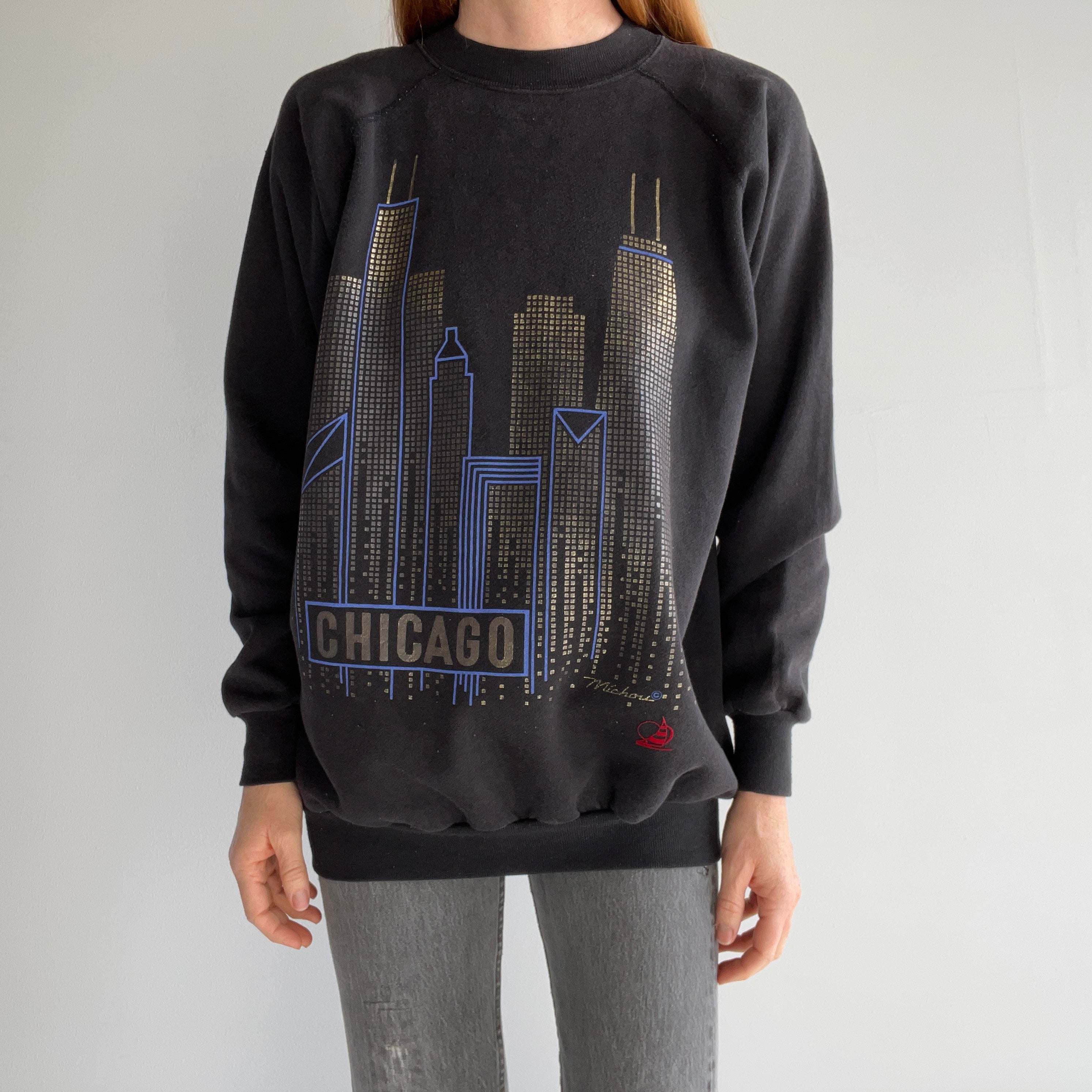 1980s Chicago Skyline Fabulous Tourist Sweatshirt