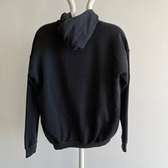 1980s Blank Black Hoodie - So Soft and So Good