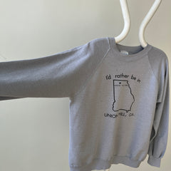 1980s I'd Rather Be In Union Hill, GA. Sweatshirt