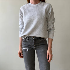 1980s Blank Grey Sweatshirt