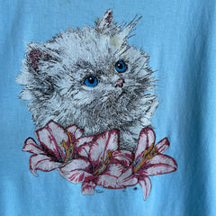 1980s Stained Cat Icon T-Shirt