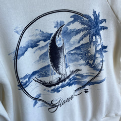 1980s Hawaii Front and OMGoodness THE. BACK. Smaller Sweatshirt