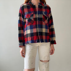 1940s/50s Plaid Wool Flannel - Single Owner