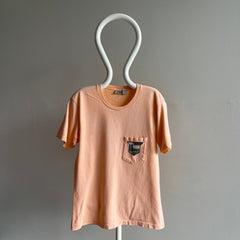1980s Made in Italy - Forenza Faded Neon Orange Pocket T-Shirt – Red  Vintage Co | Schiebermützen