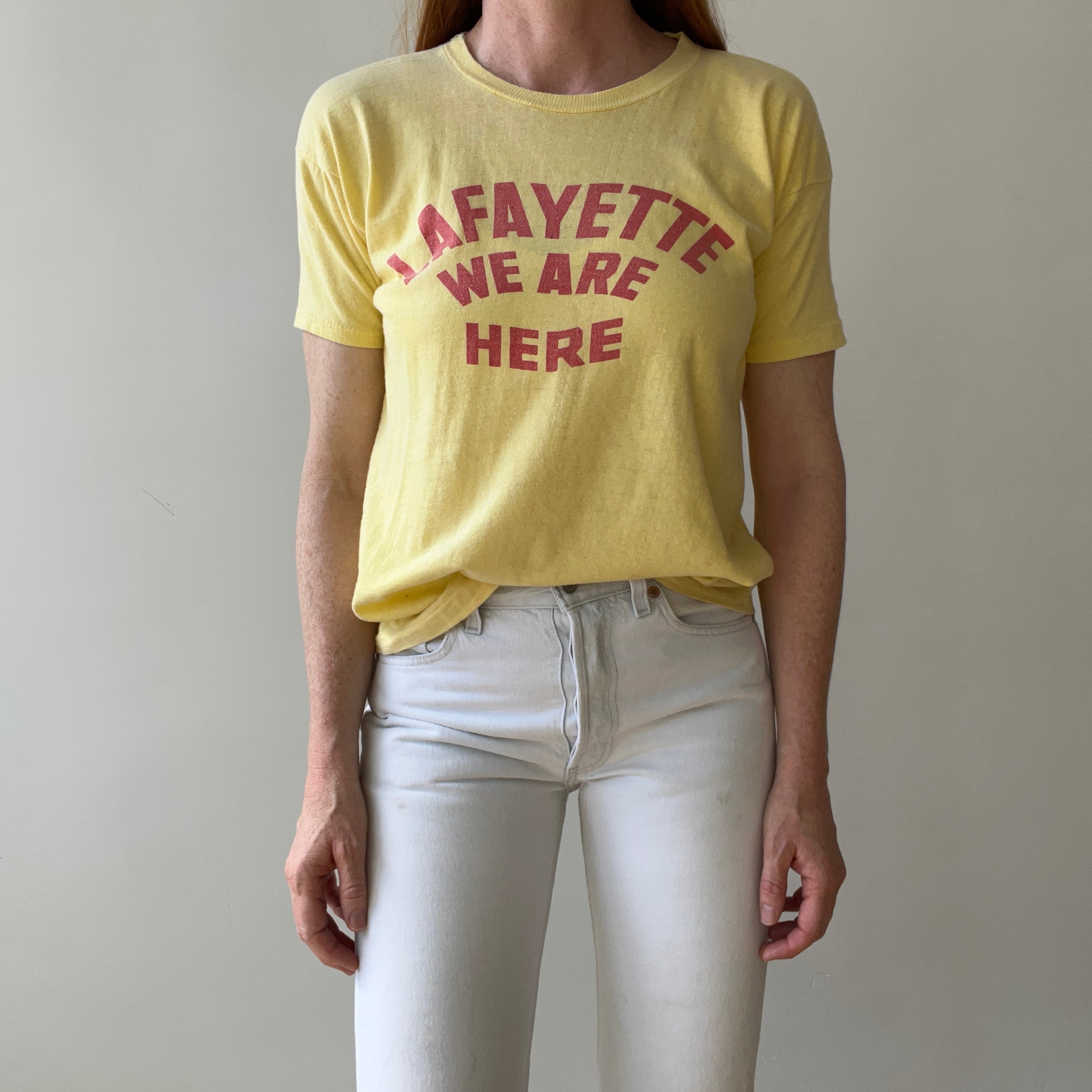 1970s Lafayette We Are Here T-Shirt