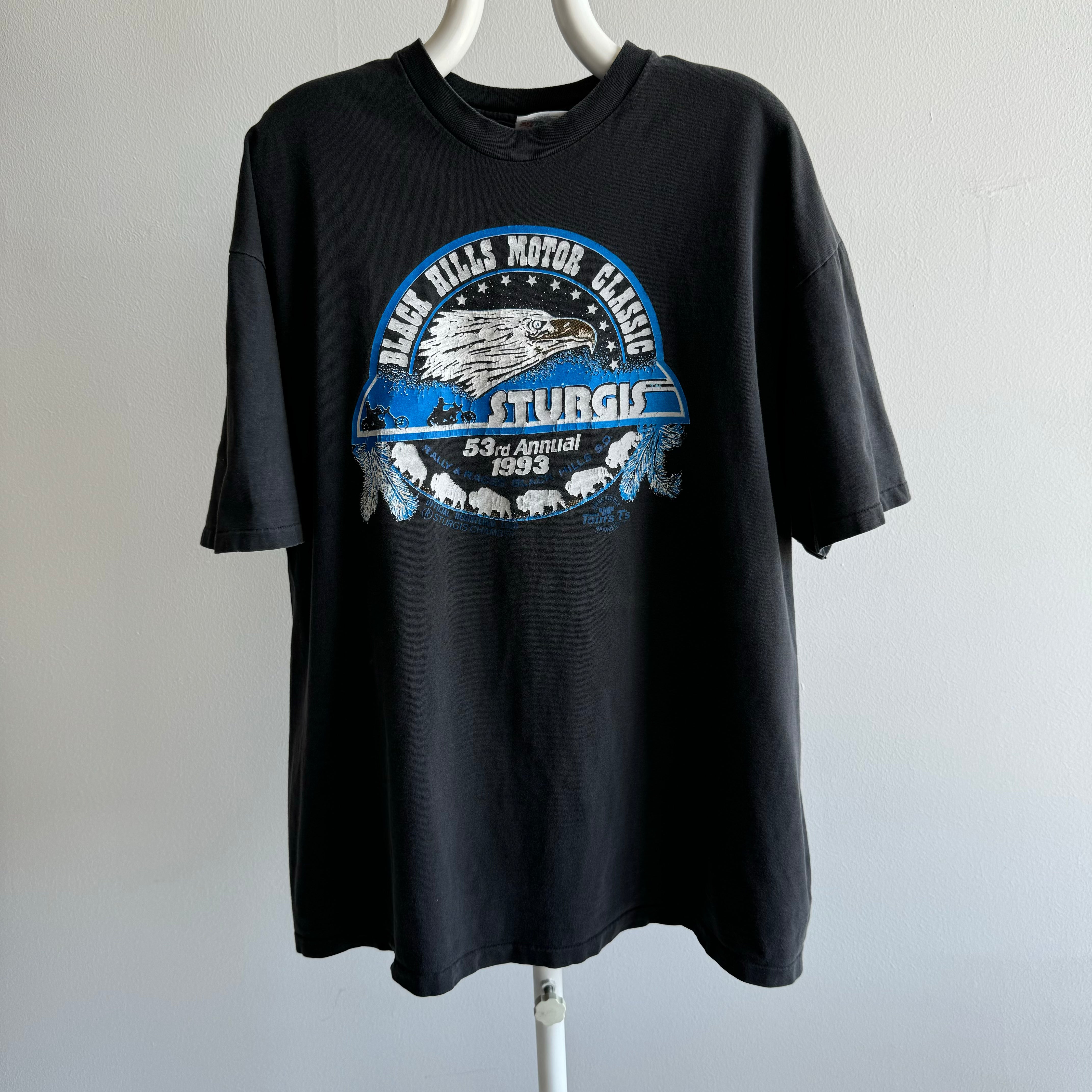 1993 Sturgis Front and Back T-Shirt - Collectible