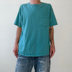 T-shirt teinté de peinture noire vierge des années 00