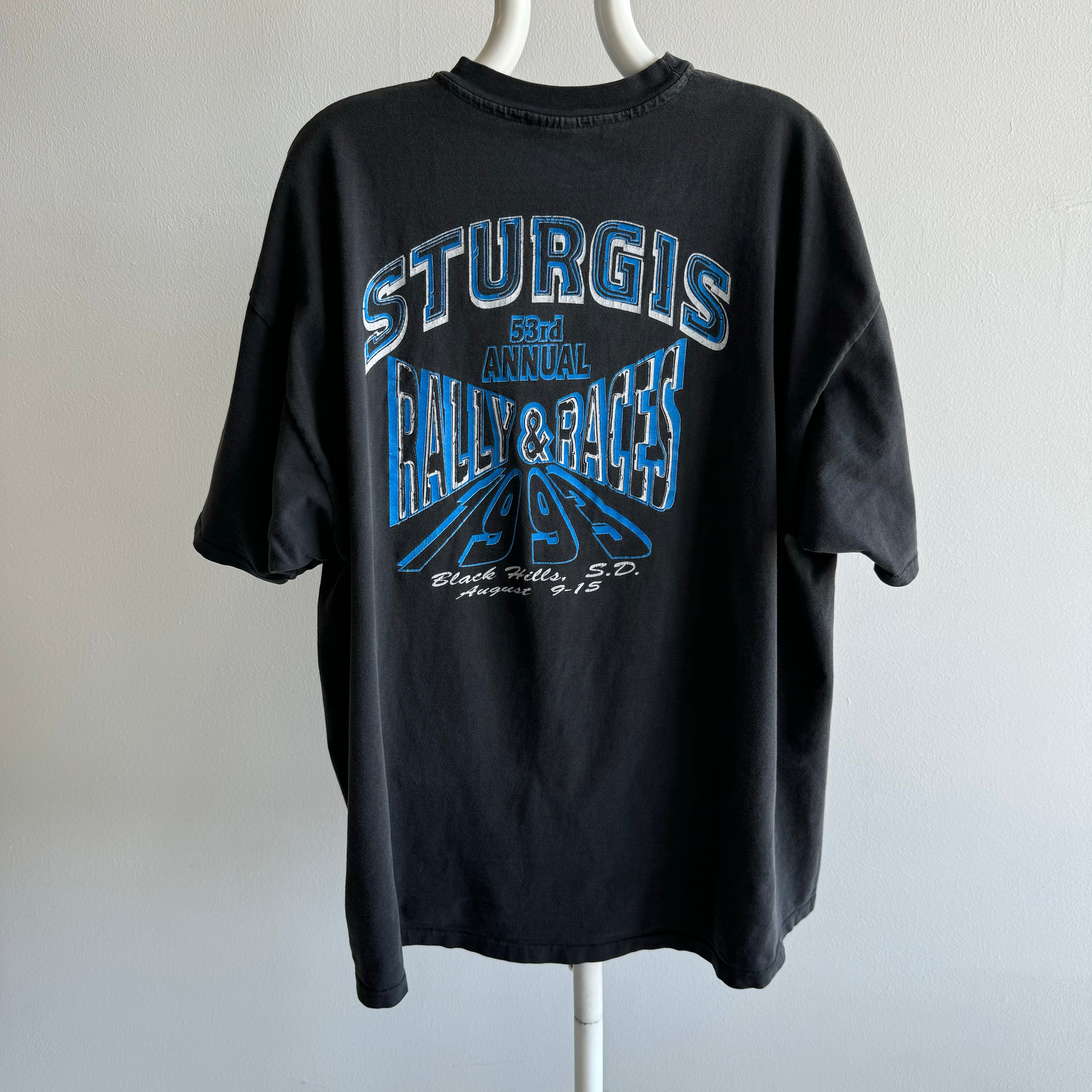 1993 Sturgis Front and Back T-Shirt - Collectible