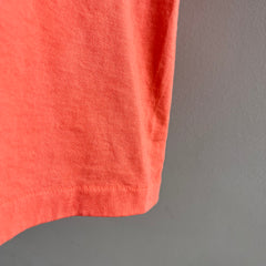 1980s !!!! Orange Cotton T-Shirt Dress by Signal - THIS