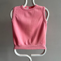 1980s Never WOrn Pale Pink Sweatshirt Vest - Swoon