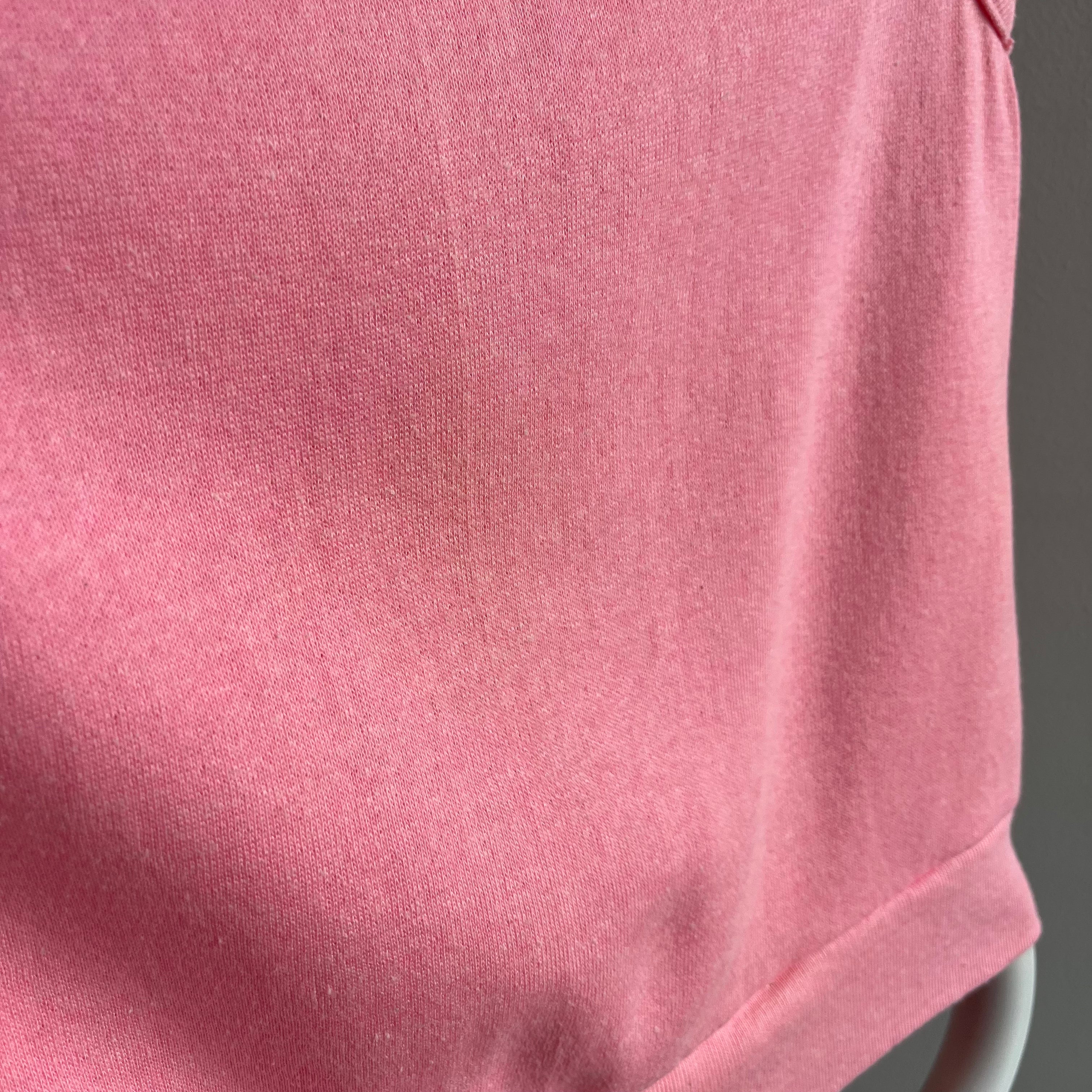 1980s Never WOrn Pale Pink Sweatshirt Vest - Swoon