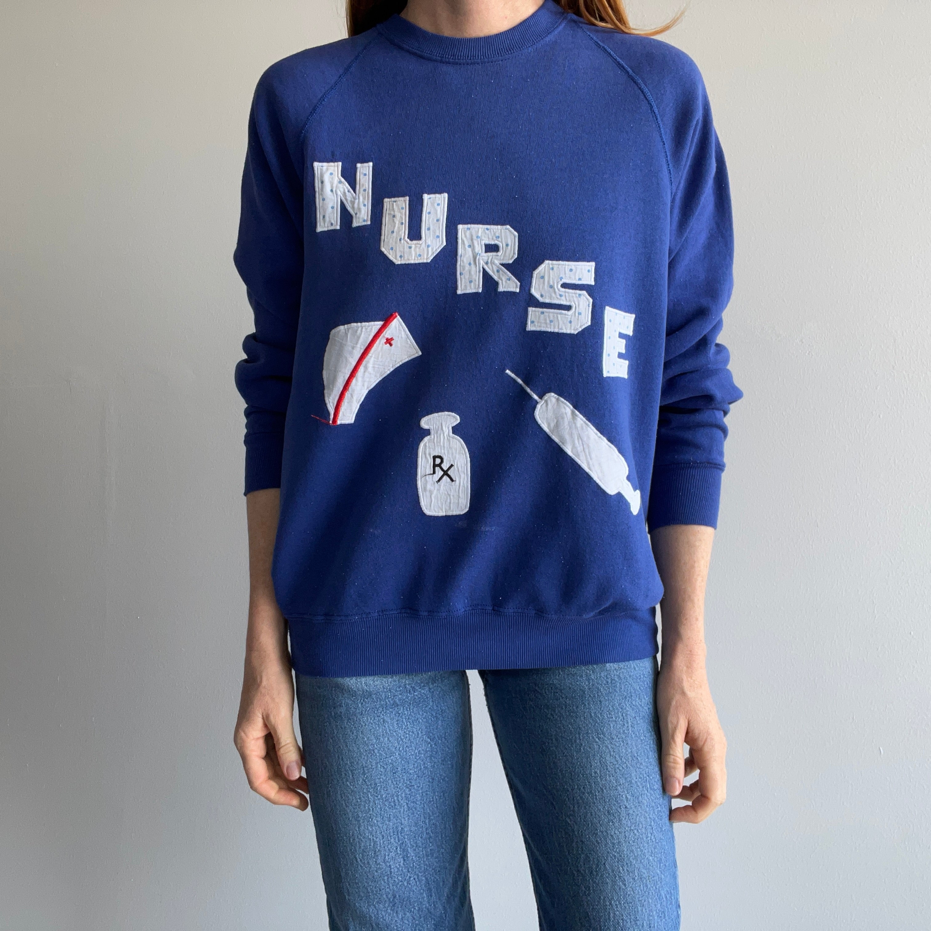 1980s DIY Nurse Sweatshirt - Oh My