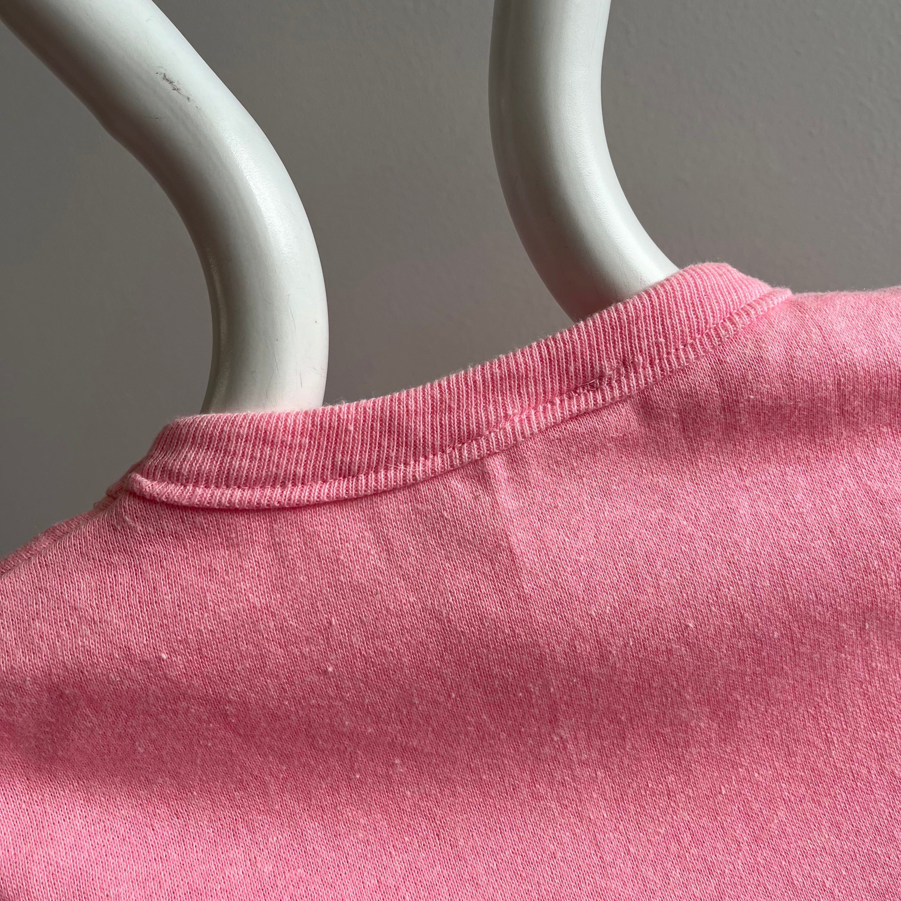 1980s Never WOrn Pale Pink Sweatshirt Vest - Swoon