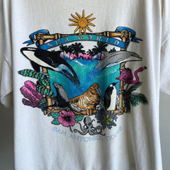 1990s San Antonio Sea World Aged and Stained T-Shirt