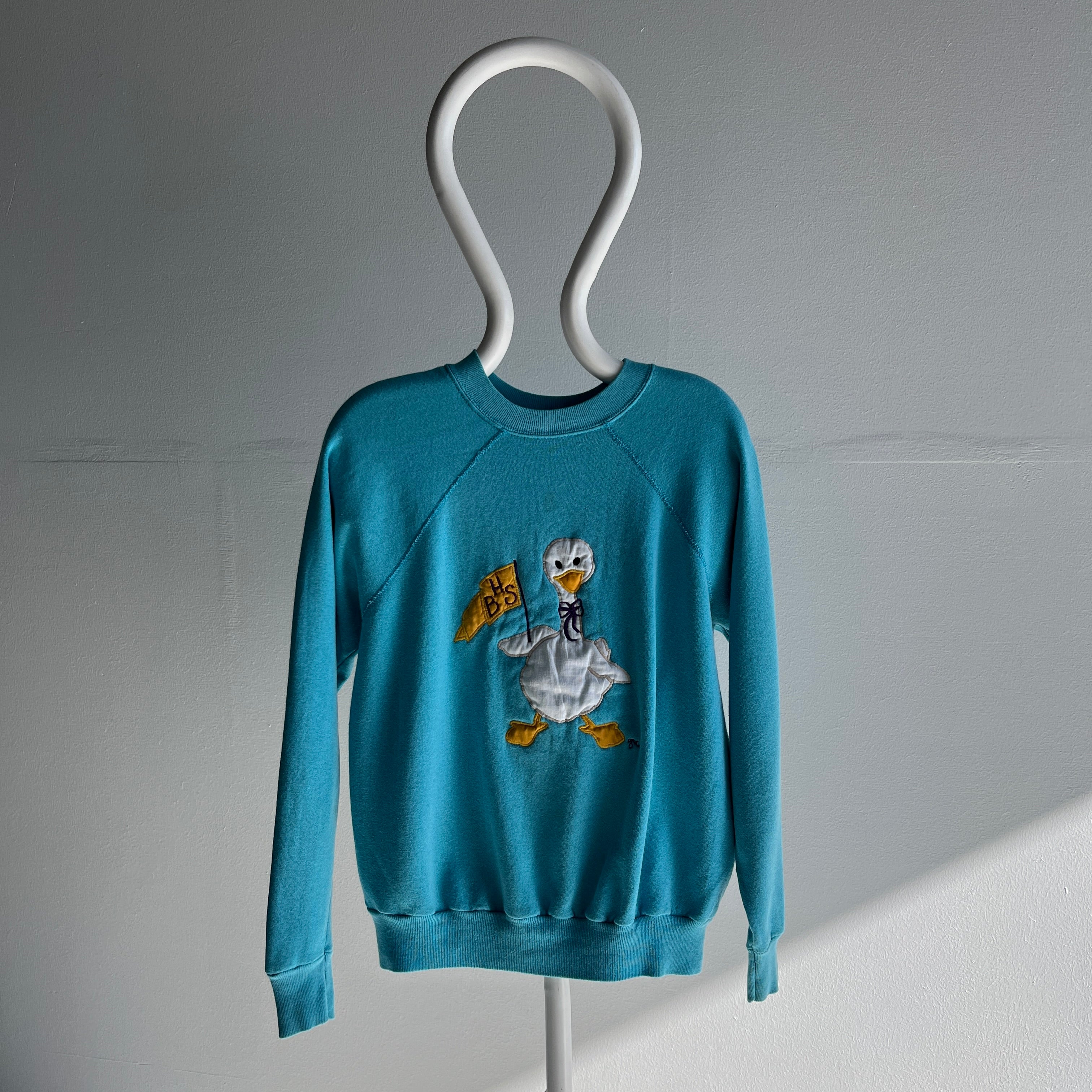 1980s BHS (Beverly Hills School? Let's Pretend) DIY Duck Sweatshirt