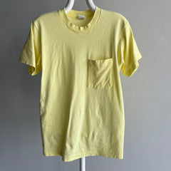 1980s Lemon Meringue FOTL Selvedge Pocket T-Shirt