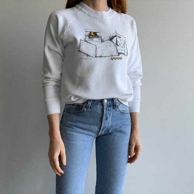 1984 A Horse Snoozing In A Cozy Bed Sweatshirt