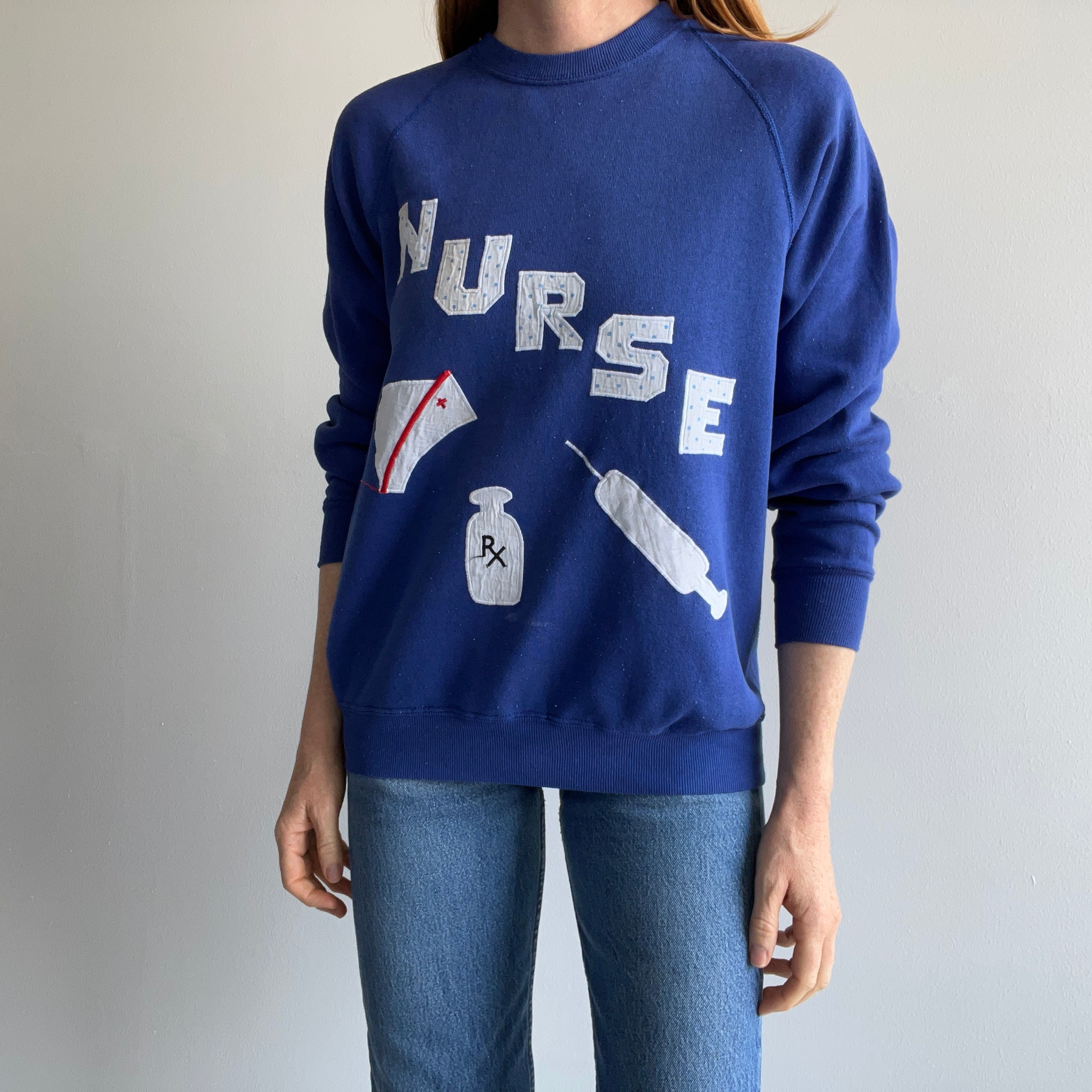 1980s DIY Nurse Sweatshirt - Oh My