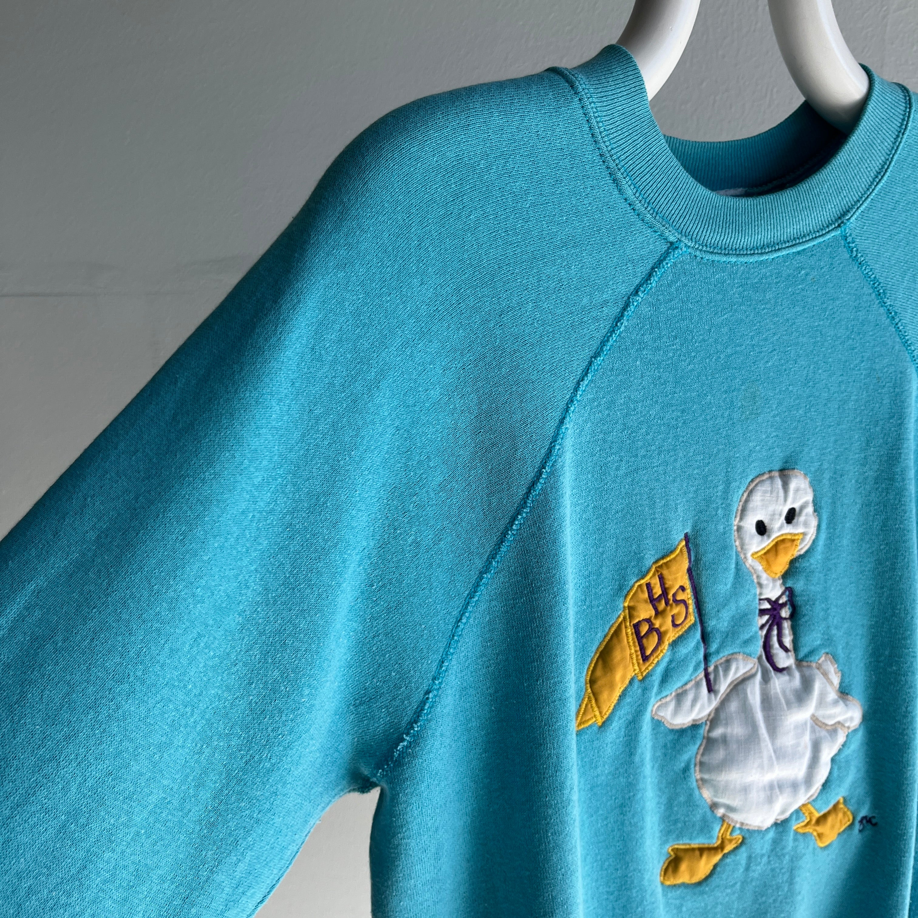 1980s BHS (Beverly Hills School? Let's Pretend) DIY Duck Sweatshirt