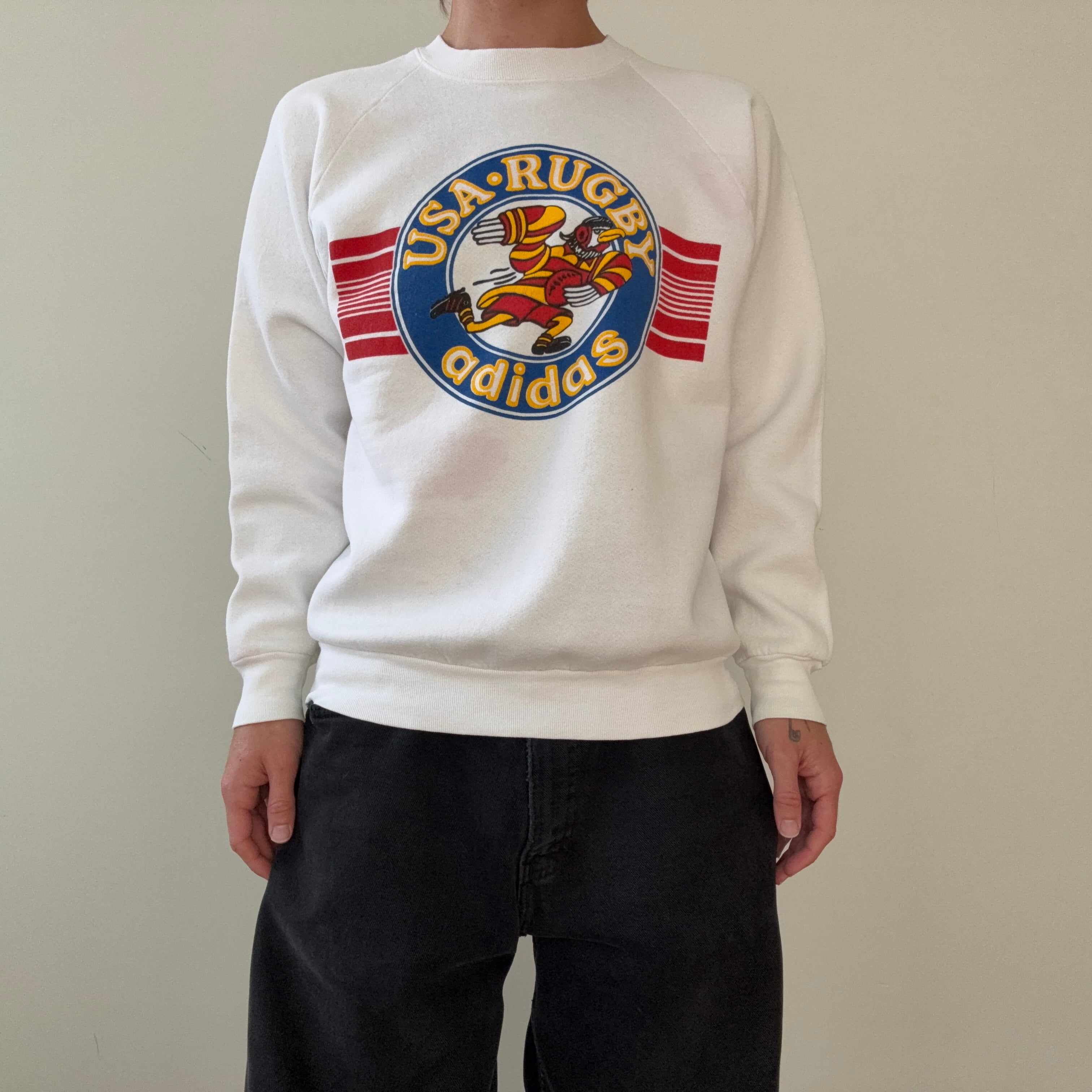 1980s USA Rugby Adidas Sweatshirt