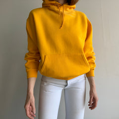 1980s Mustard/Marigold Yellow Pullover Hoodie