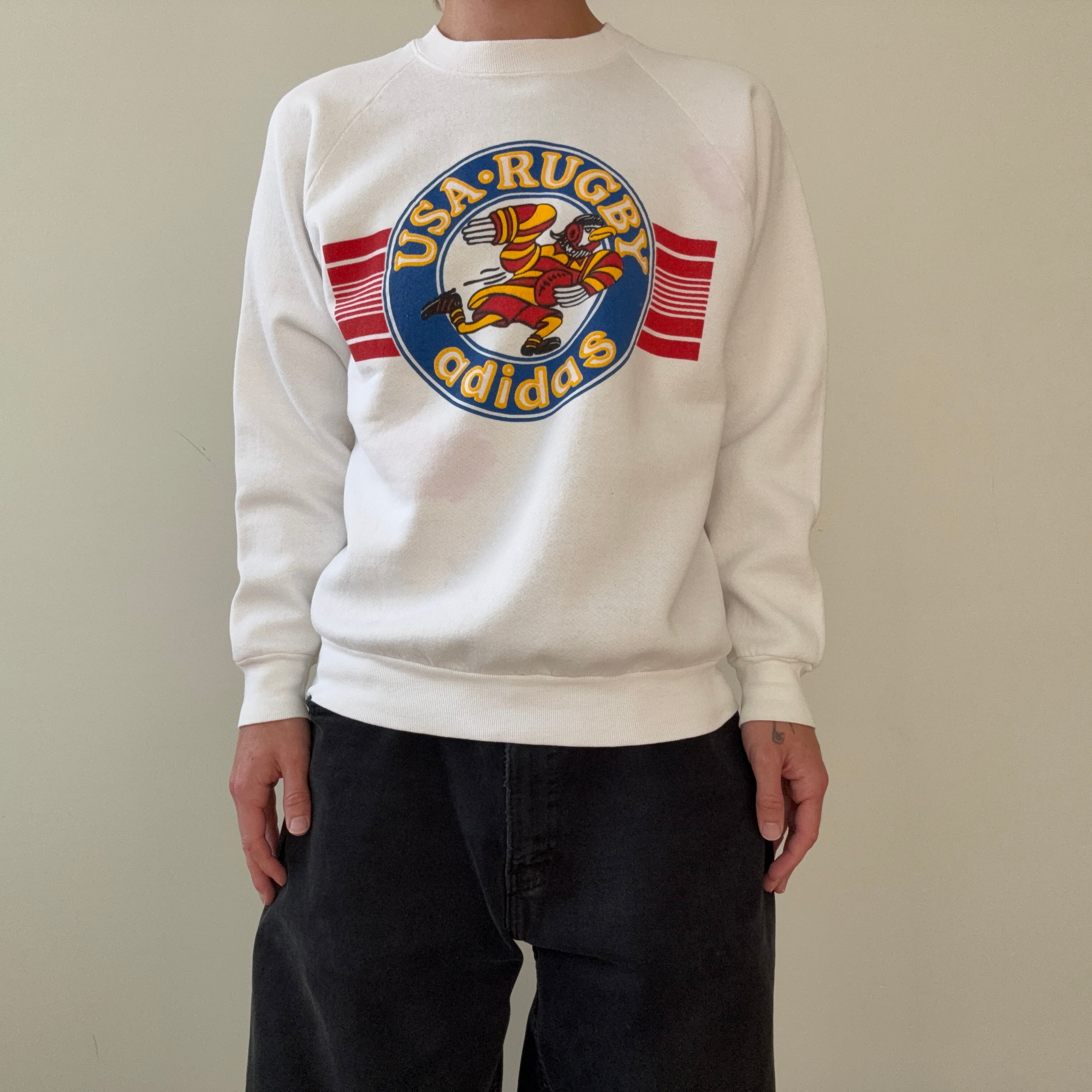1980s USA Rugby Adidas Sweatshirt