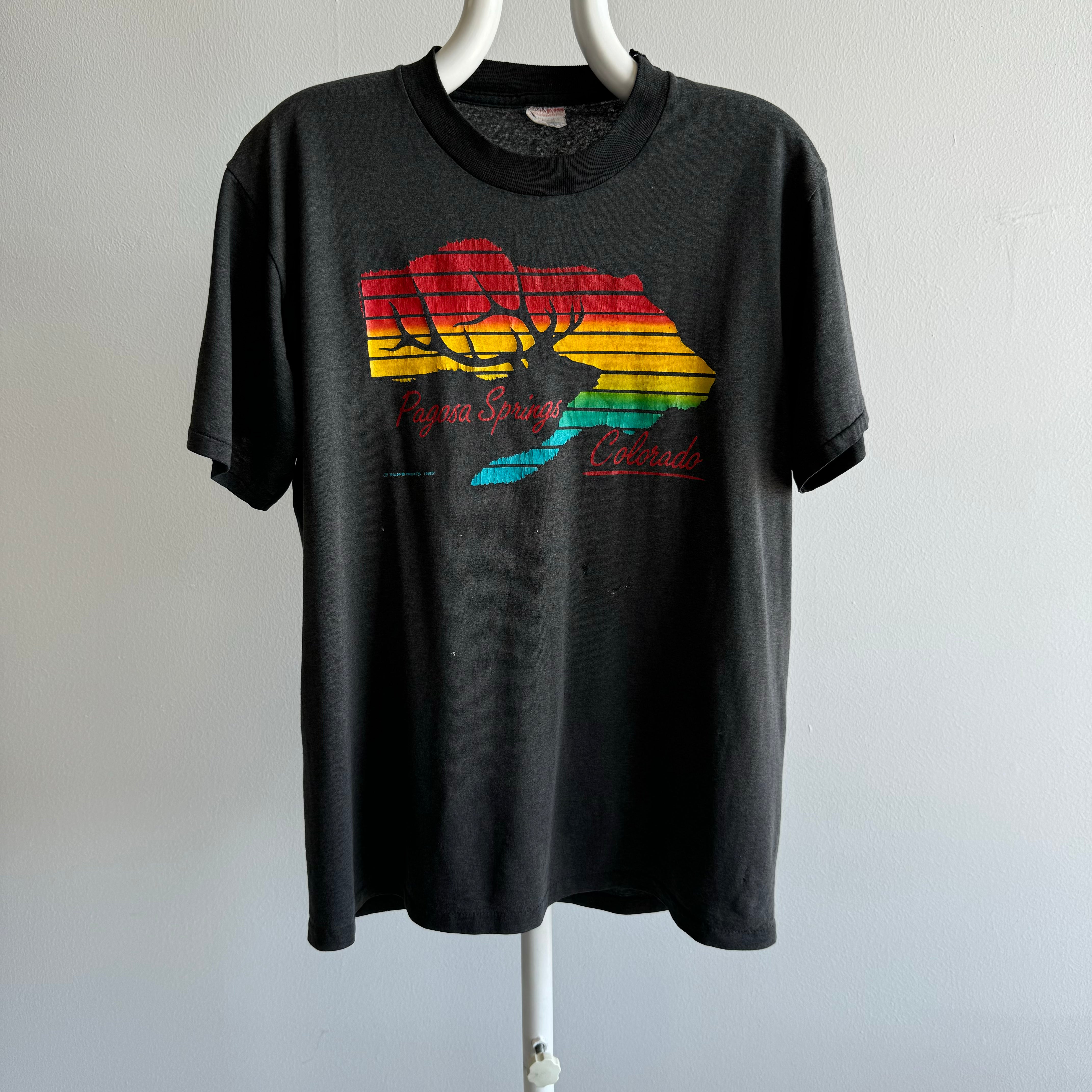 1985 Pagosa Springs Colorado Thinned Out Rad T-Shirt