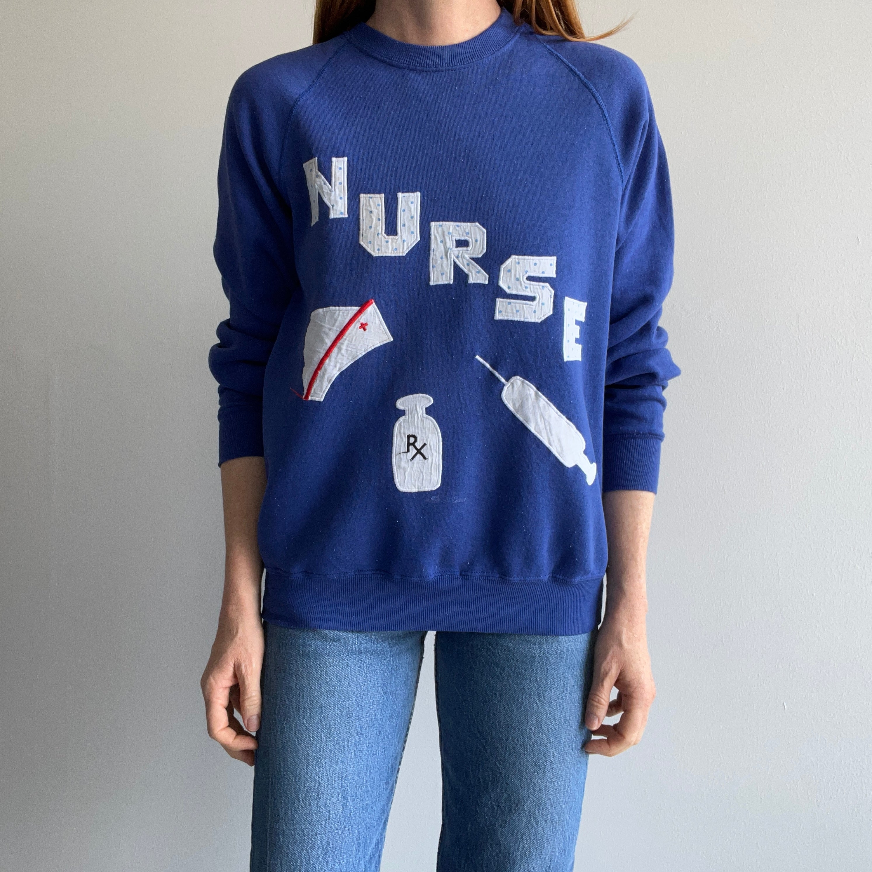 1980s DIY Nurse Sweatshirt - Oh My