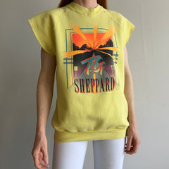 1980s TG Shepard Cut Sleeve DIY Warm Up Sweatshirt