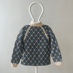 1950s Hand Knit Turtle Neck Sweater - !!!