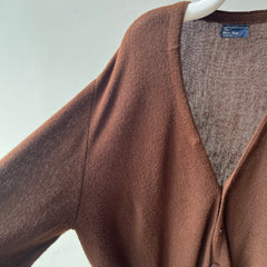 1970/80s Chocolate Brown JC Penny Men's Shop Cardigan