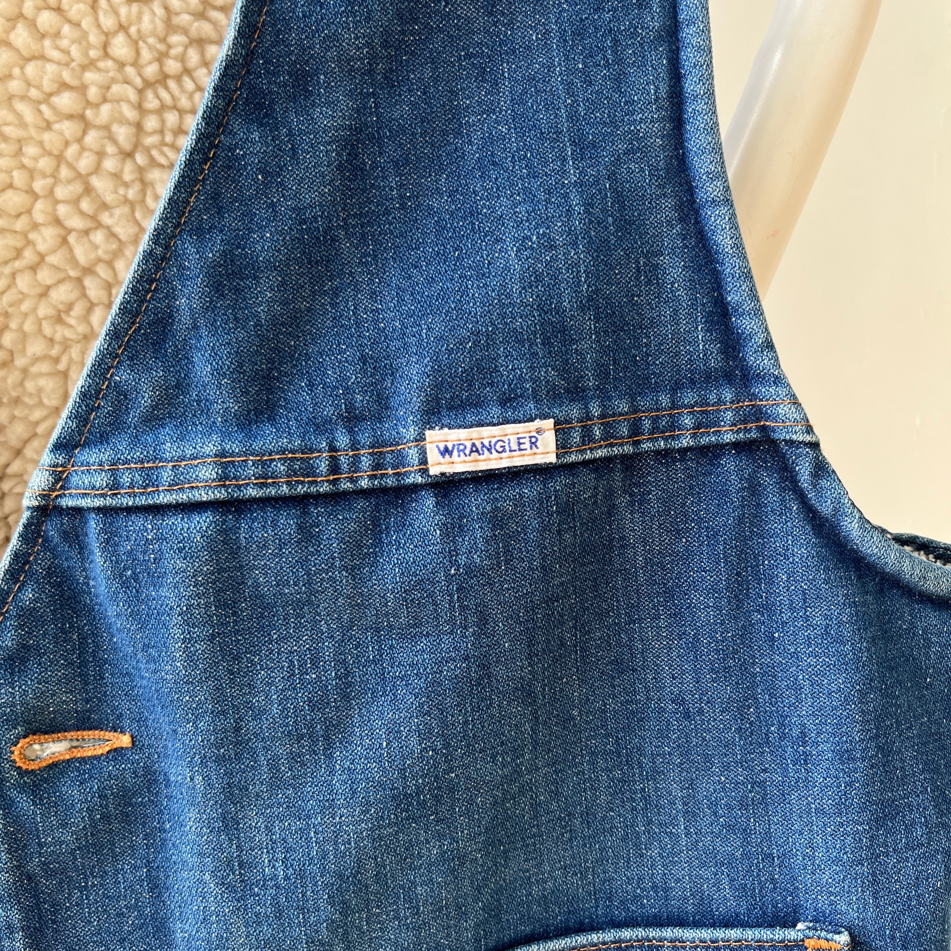 1970s Wrangler Sherpa Lined Denim Vest - TINA COLLECTION