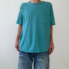 T-shirt teinté de peinture noire vierge des années 00