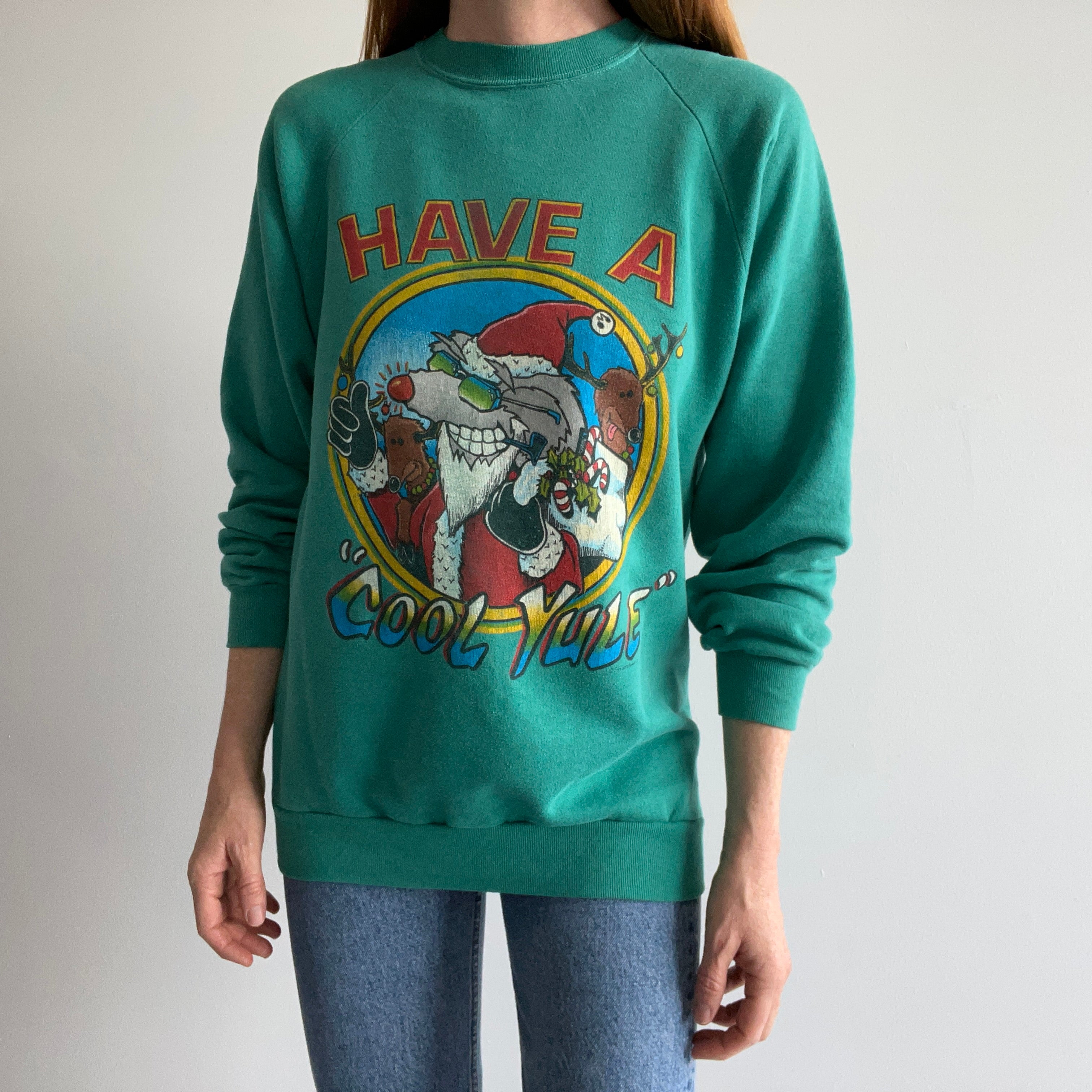 1980s Have a Cool Yule Holiday Sweater