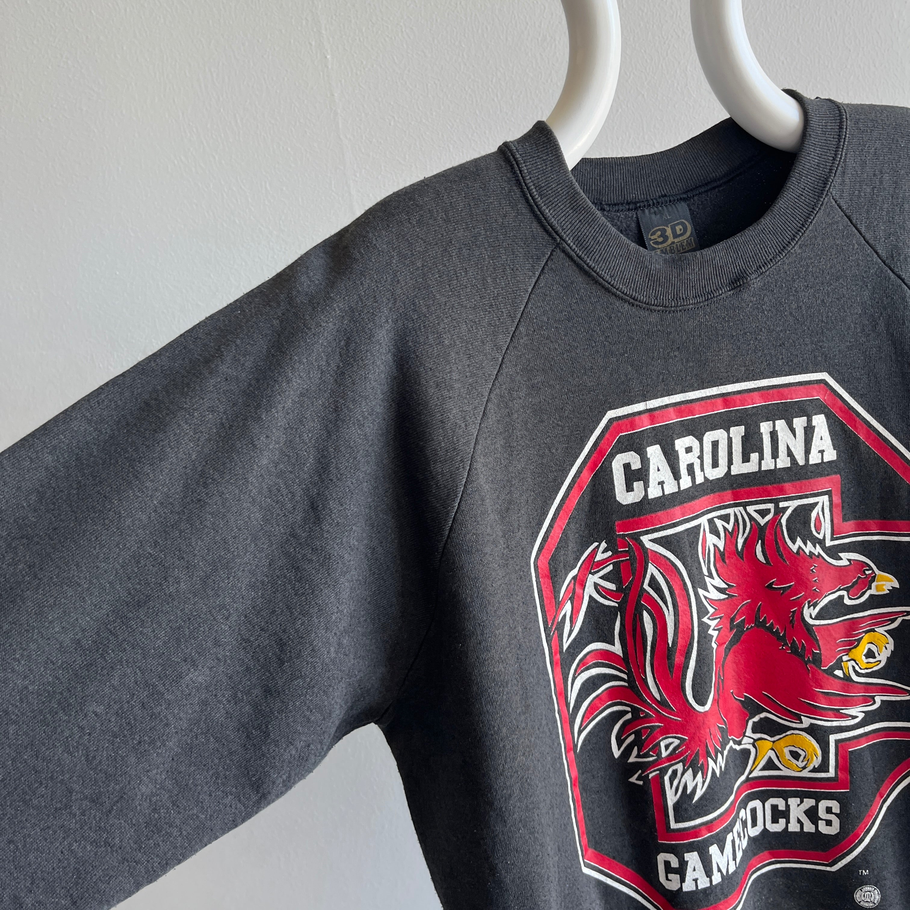 1980s Carolina Gamecocks 3D Emblem Sweatshirt - Oh My!