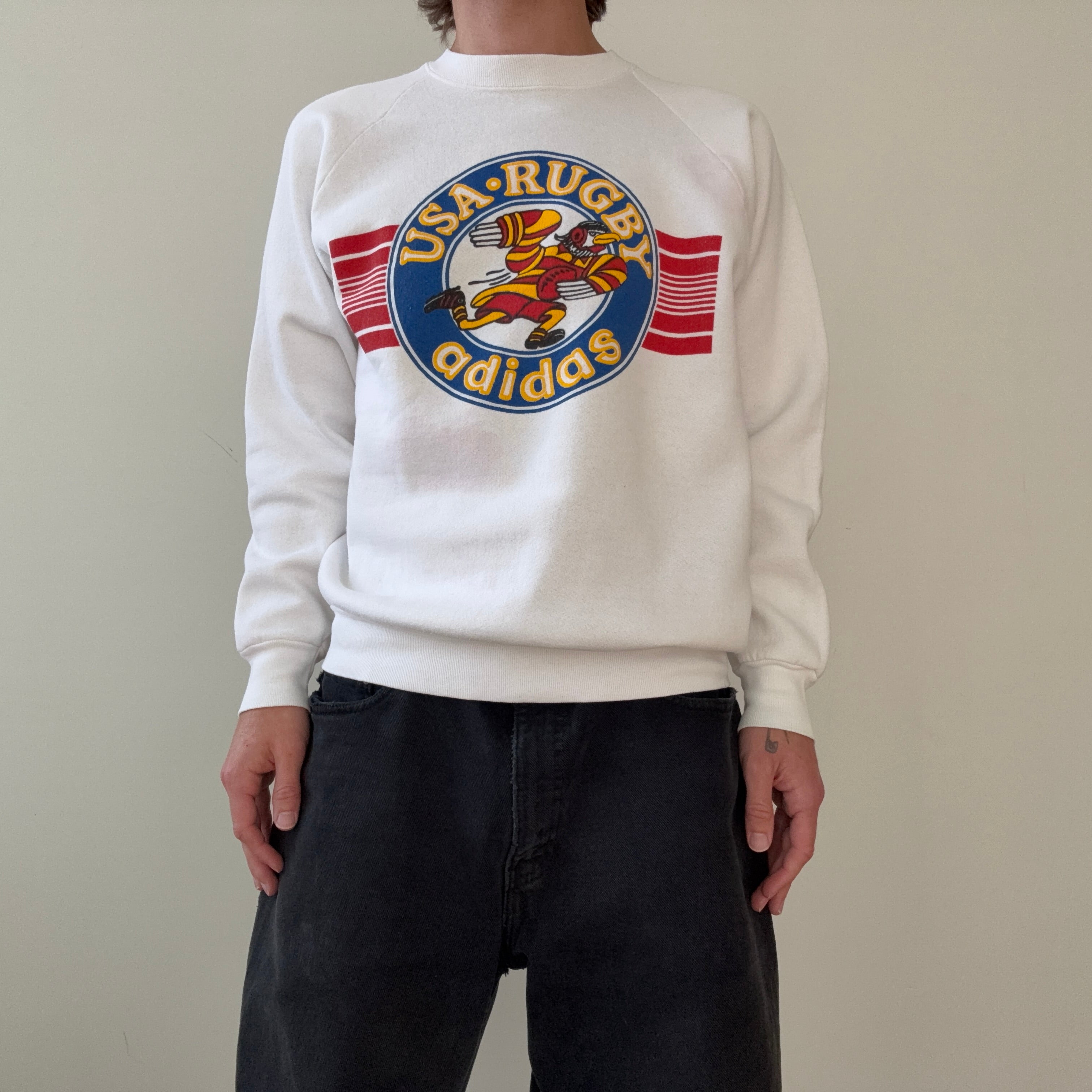 1980s USA Rugby Adidas Sweatshirt