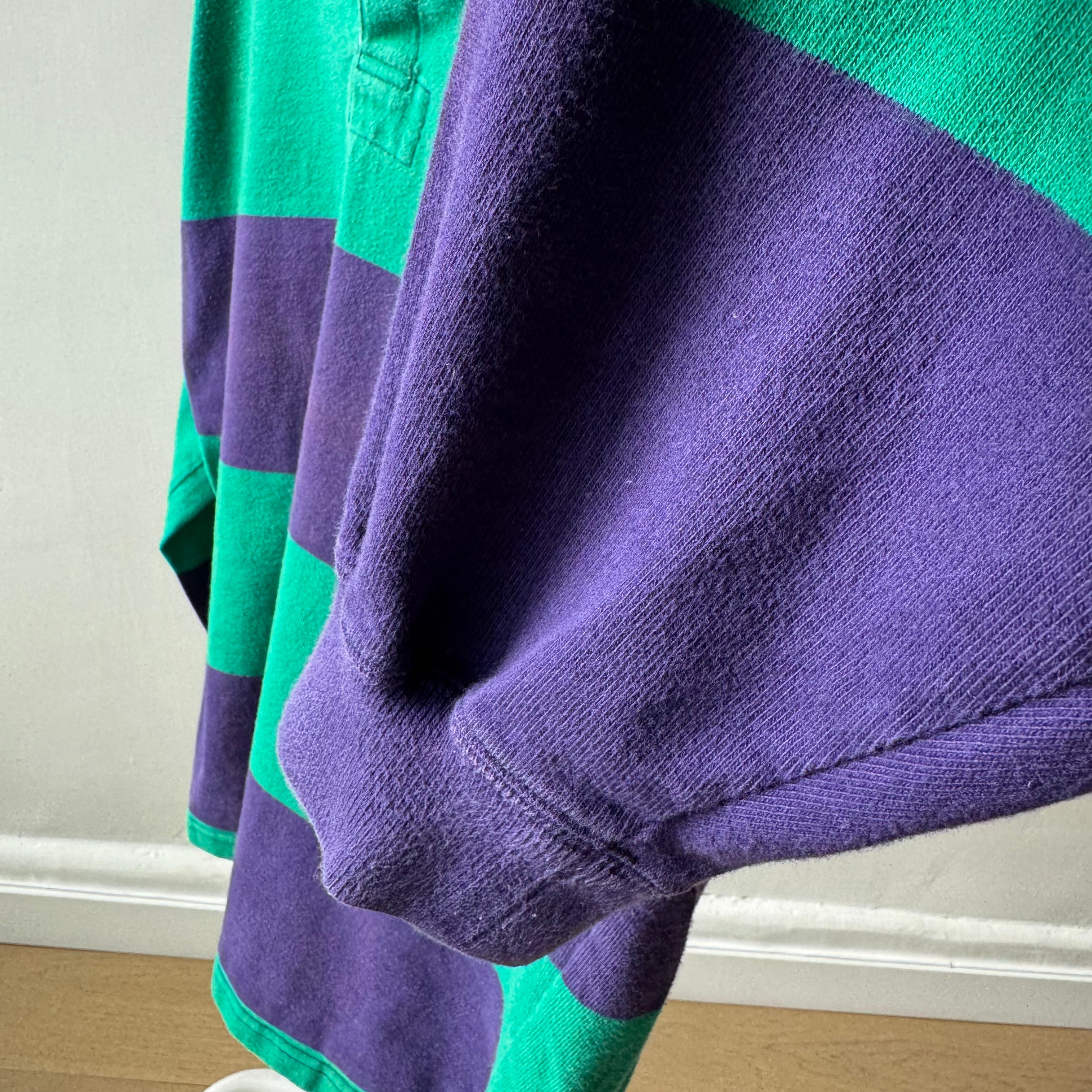 1980s Classically Awesome Ralph Lauren Medium Weight - Green and Purple