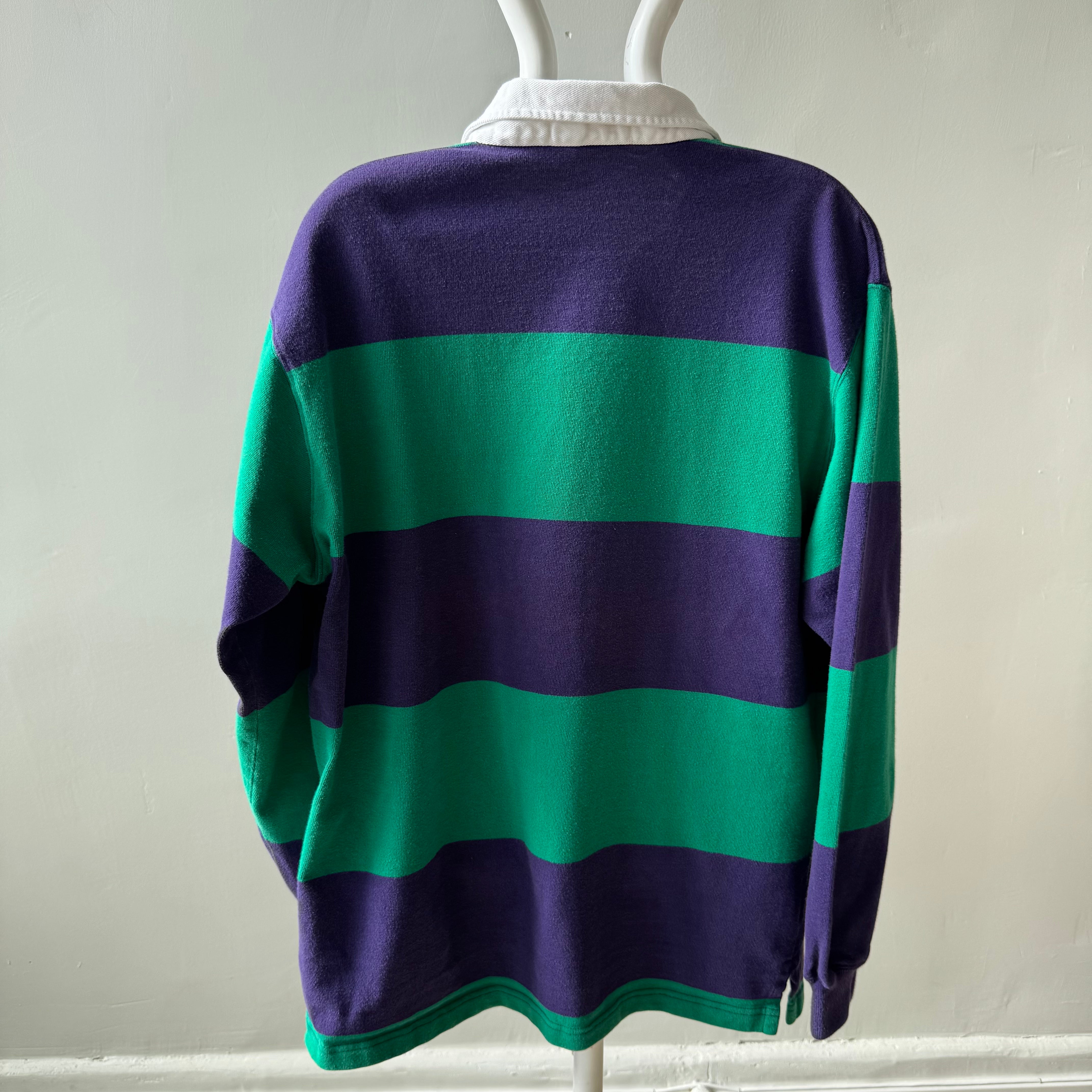 1980s Classically Awesome Ralph Lauren Medium Weight - Green and Purple