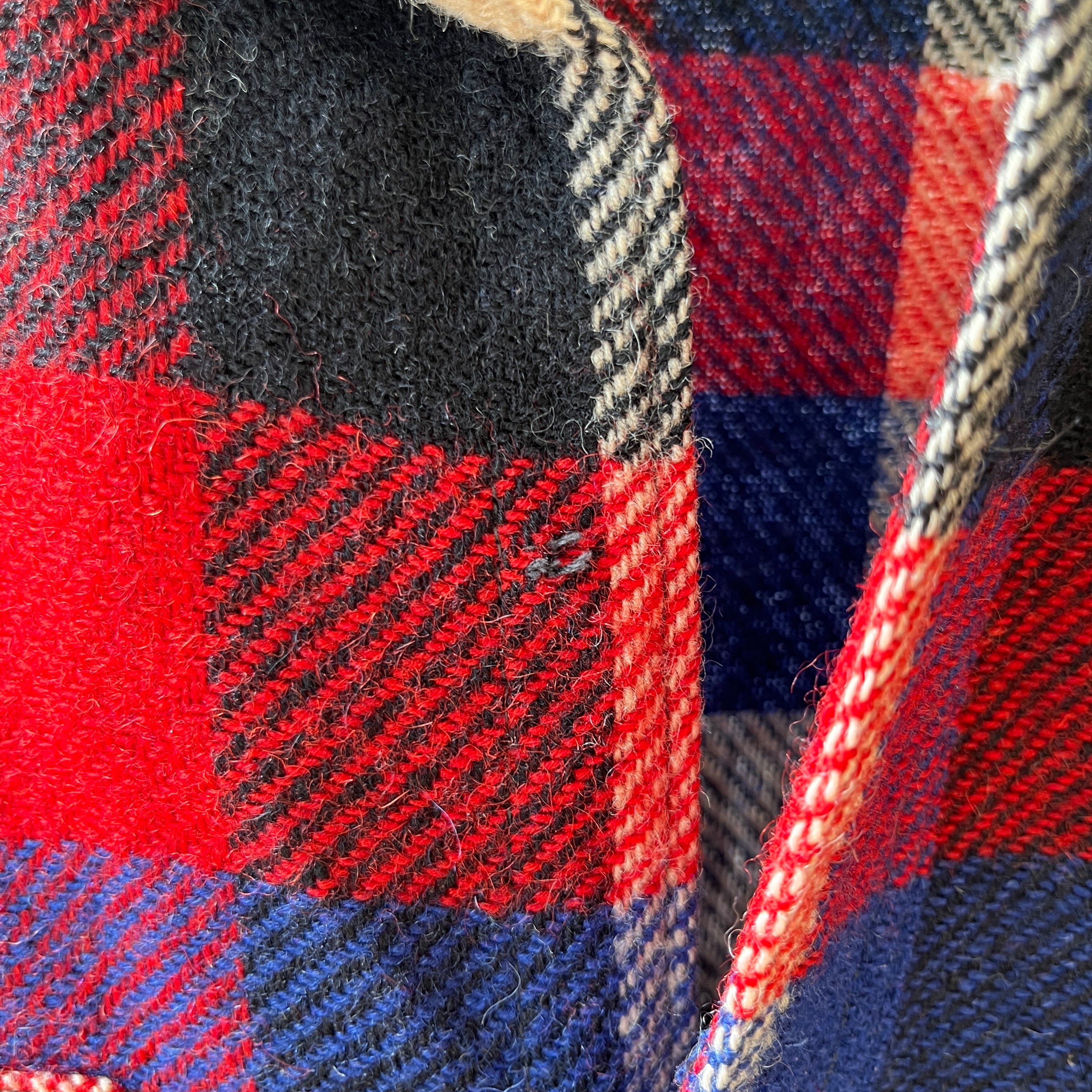 1940s/50s Plaid Wool Flannel - Single Owner