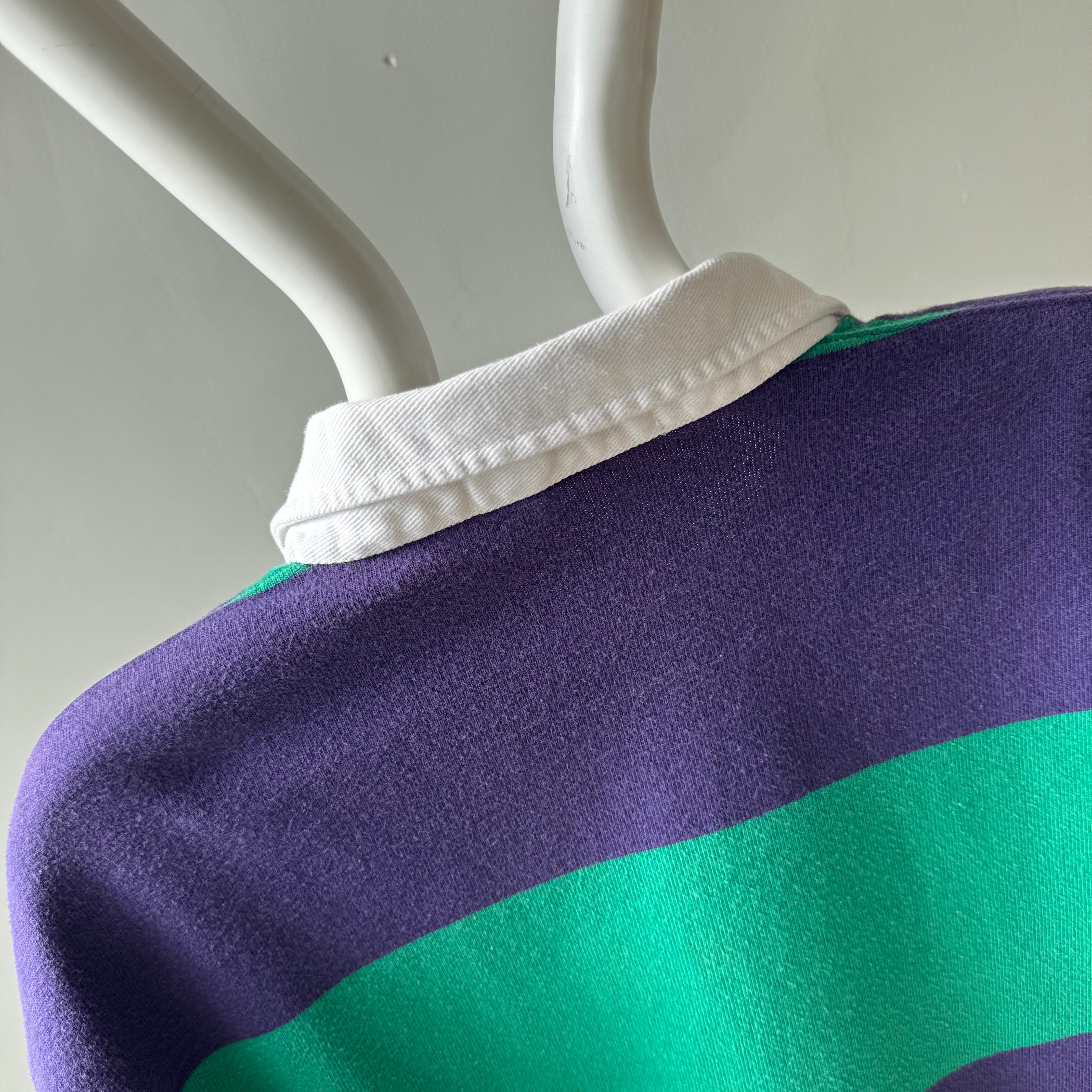 1980s Classically Awesome Ralph Lauren Medium Weight - Green and Purple