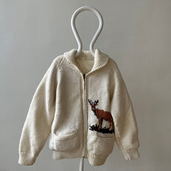 1970s Cowichan Zip Up Sweater