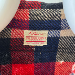 1940s/50s Plaid Wool Flannel - Single Owner