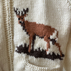 1970s Cowichan Zip Up Sweater