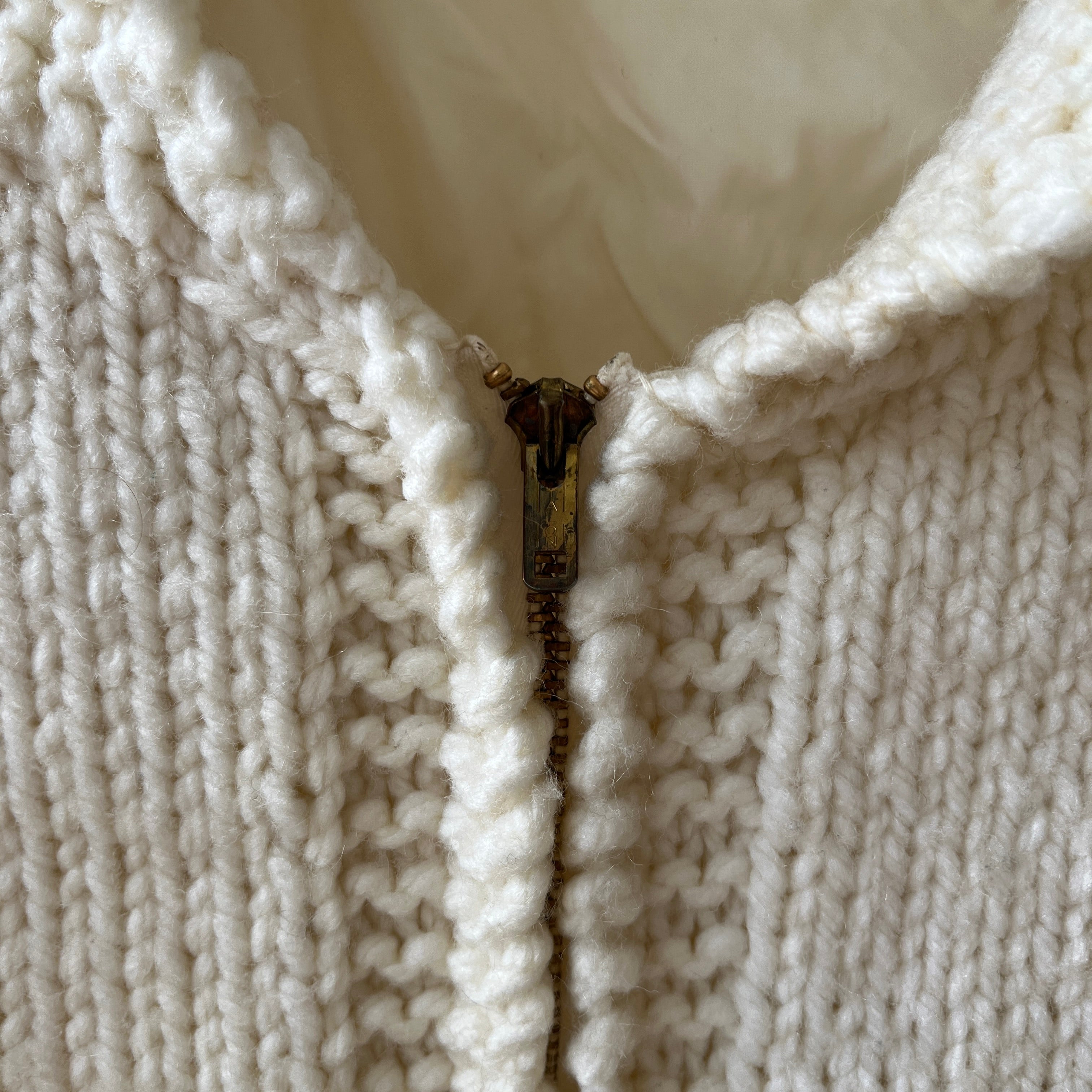 1970s Cowichan Zip Up Sweater